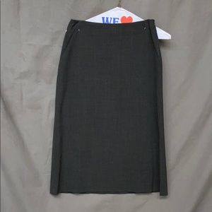 Club Monaco dark gray a-line stretch skirt